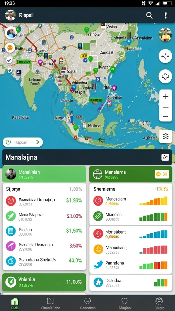 Tampilan antarmuka game yang modern dan intuitif.