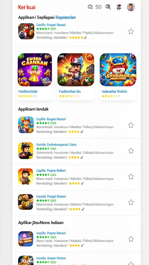 Tampilan antarmuka yang menarik dan mudah digunakan.