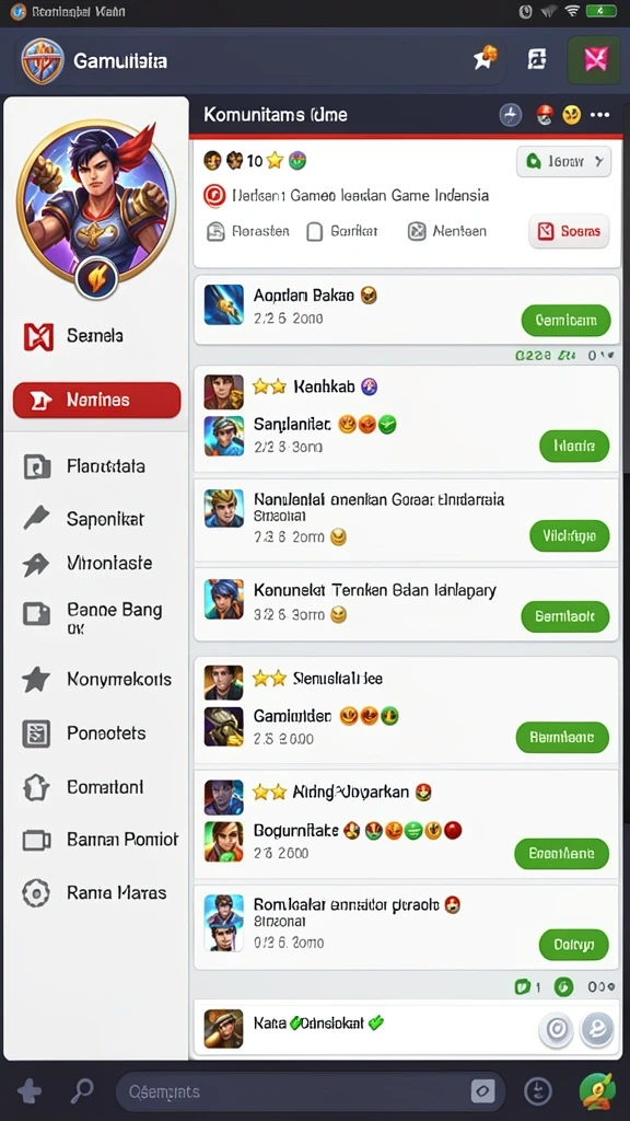 Karakter dengan beragam kemampuan yang menarik.