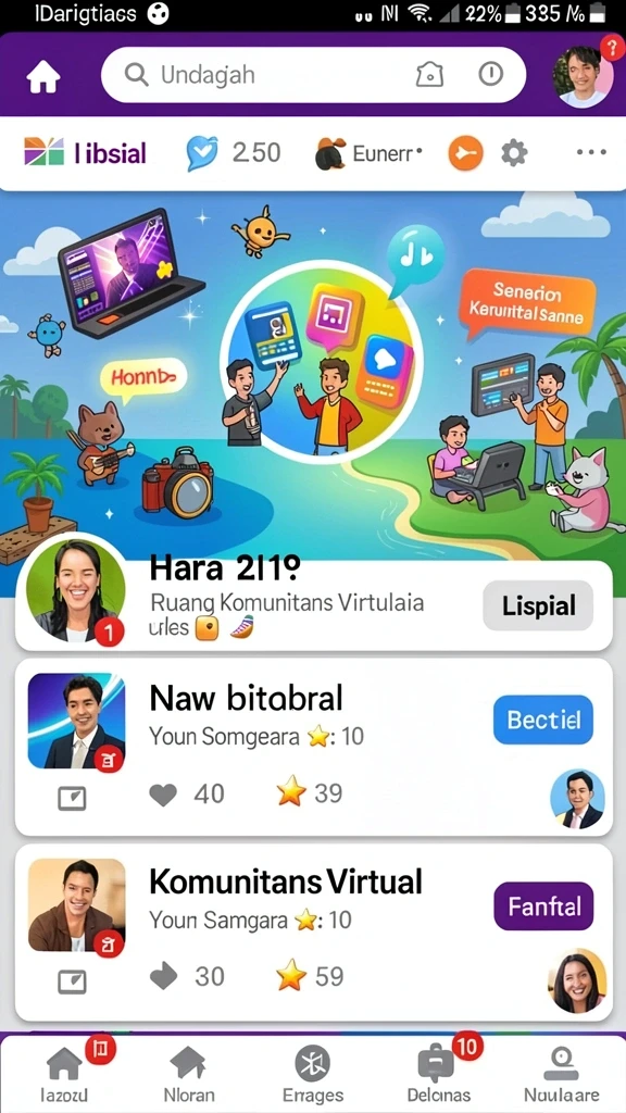 Gambaran dunia fantasi yang memukau dan menarik.