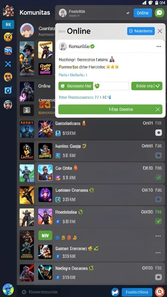 Screenshot menampilkan karakter-karakter unik dalam GENGTOTO.