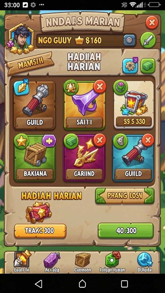 Karakter unik dan menarik, masing-masing dengan kemampuan berbeda.