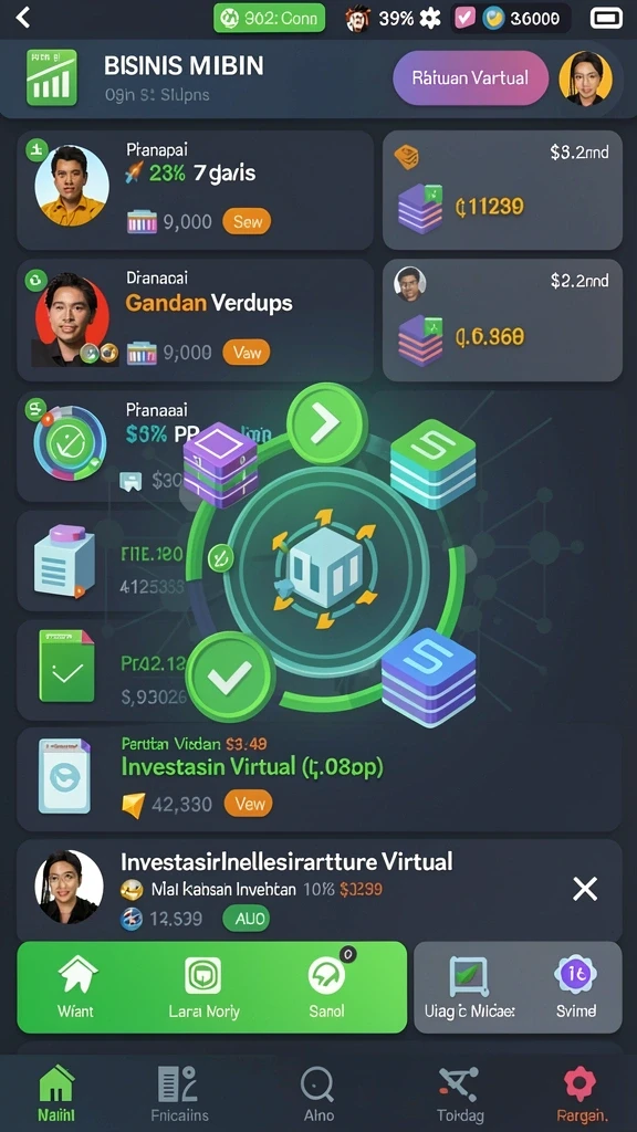 Tampilan grafik yang menawan dan penuh warna.
