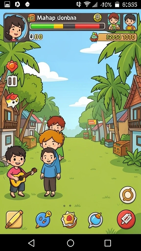 Fitur multiplayer yang memungkinkan Anda bermain bersama teman.