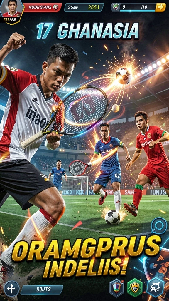 Screenshot 1 menampilkan karakter utama dalam aksi.