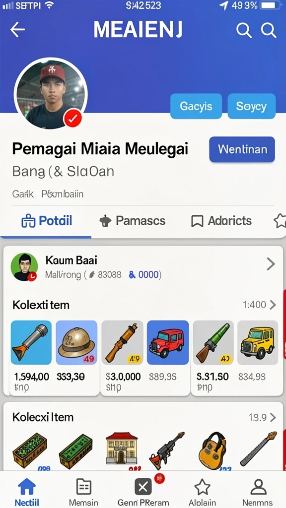 Tampilan awal yang menarik dan mudah dinavigasi.