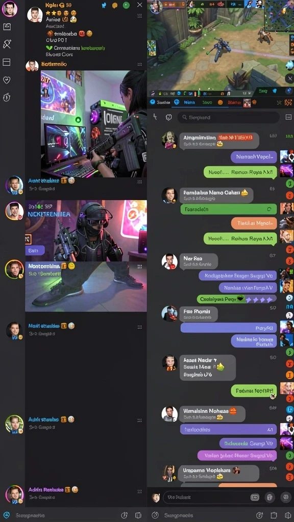 Screenshot pertama menunjukkan karakter utama dalam aksi.