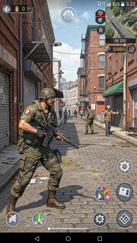 Gambar ini memperlihatkan mode multiplayer yang seru dengan teman-teman.