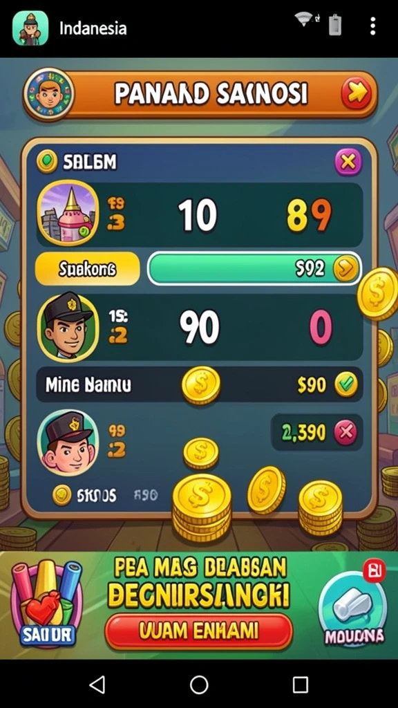 Kesempatan menang hadiah nyata setiap kali bermain.