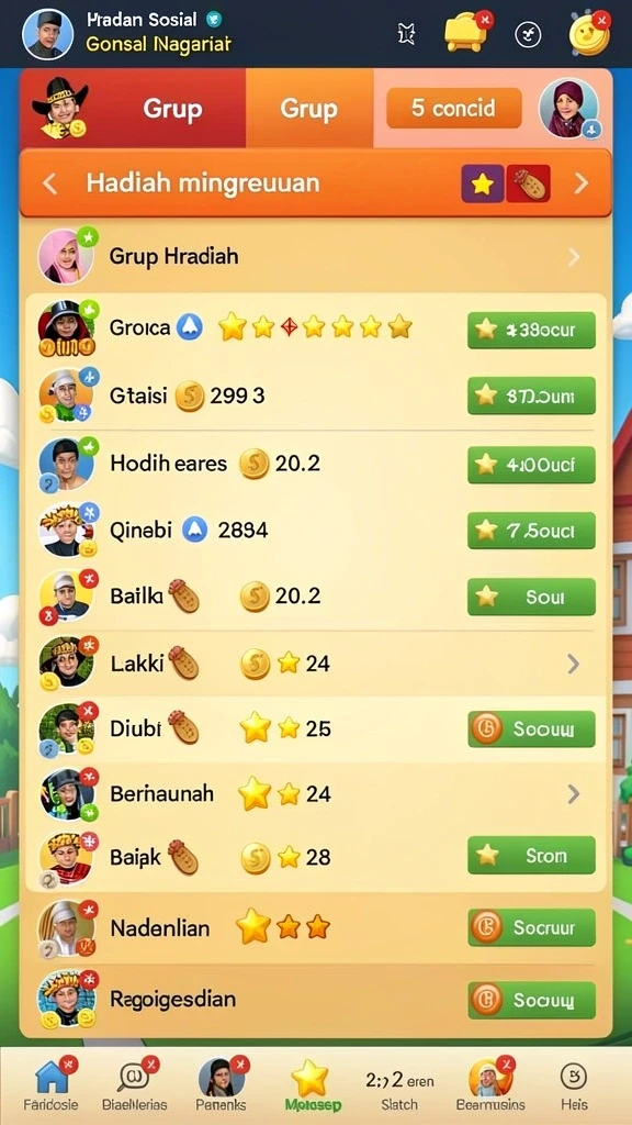 Tampilan awal game yang memukau dan menarik.