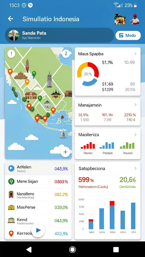 Pengguna dapat berkompetisi dengan pemain lain secara global.