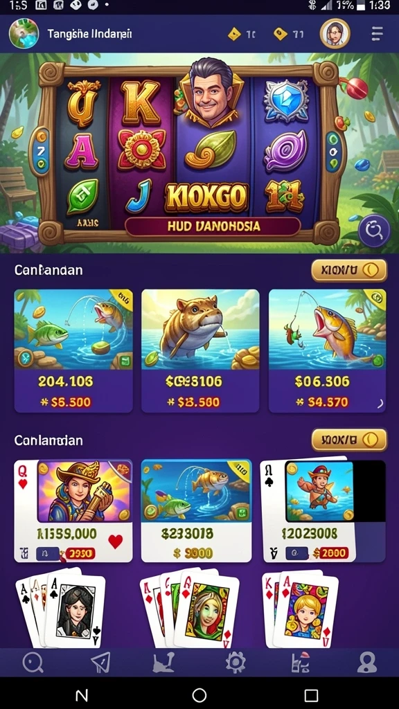 Tampilan antarmuka awal aplikasi MENANGBET yang menarik.