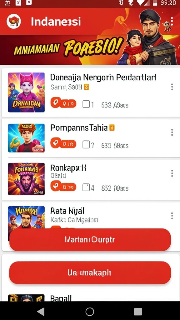 Tampilan grafis yang cerah dan menarik.