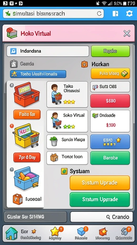 Tampilan antarmuka utama yang intuitif dan menarik.