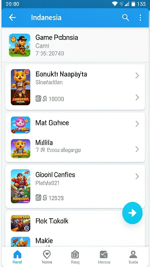 Tampilan permainan yang penuh warna dan menarik.