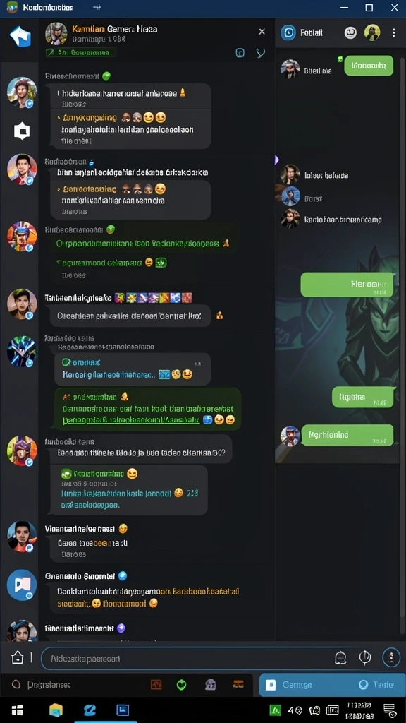 Karakter-karakter unik dan menarik.