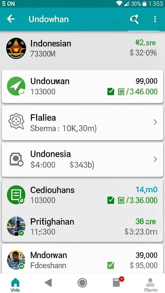 Tampilan antarmuka yang menarik dan mudah digunakan.