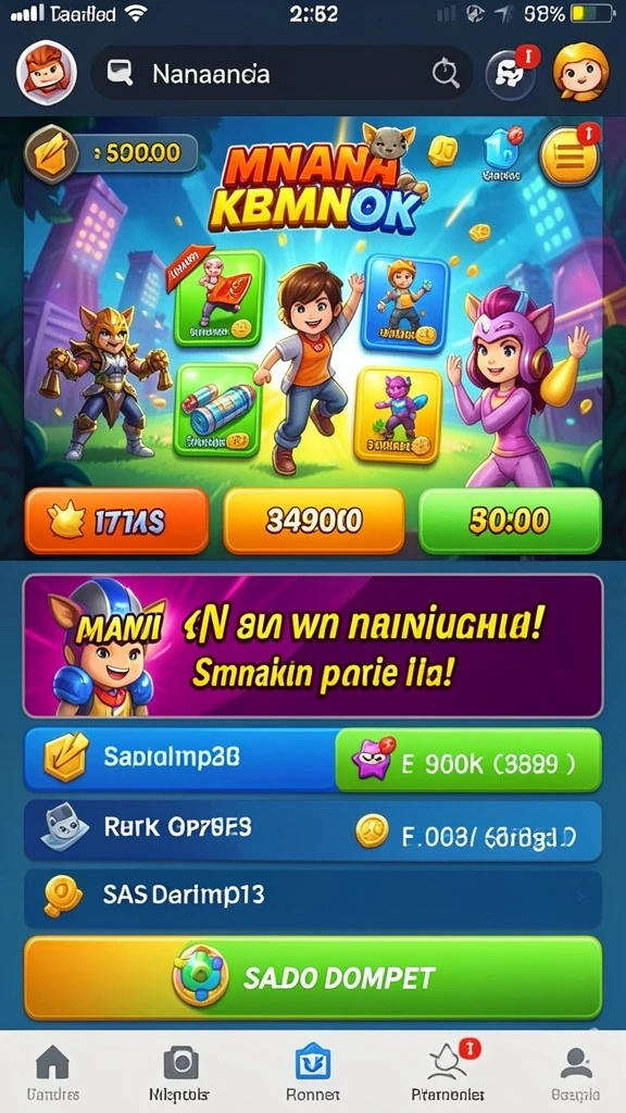 Beragam permainan menarik untuk dicoba.