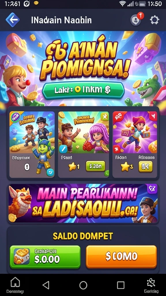 Beragam pilihan permainan kartu yang seru.