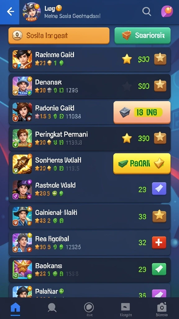 Misi yang beragam dan menantang.