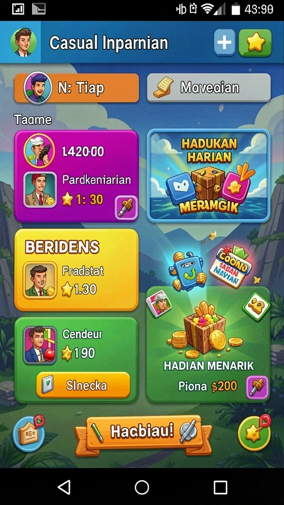 Tampilan antarmuka yang bersih dan modern.