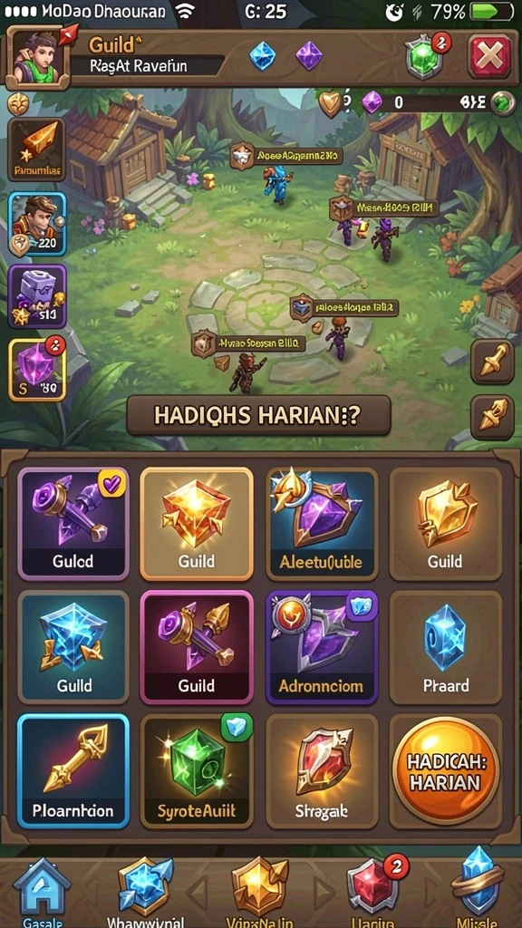 Pengaturan hadiah yang menarik untuk pemain sukses.