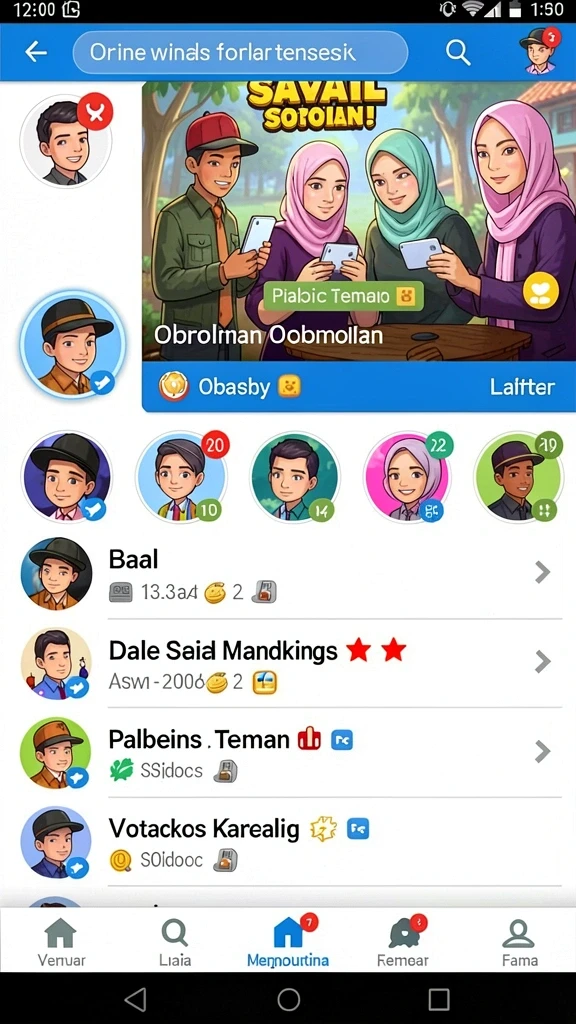 Tampilan antarmuka yang user-friendly.