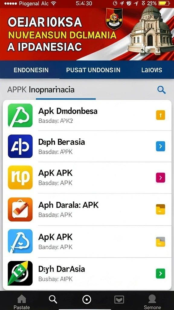 Tangkapan layar menunjukkan layar menu kustomisasi yang menarik.